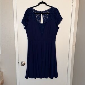 Torrid Navy Lace Dress